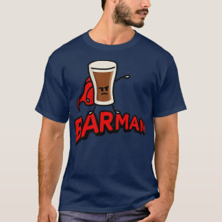 T-shirt Barman barman Irish stout bières pun