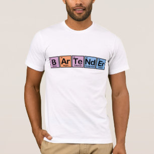 T-shirt Barman fait d'éléments