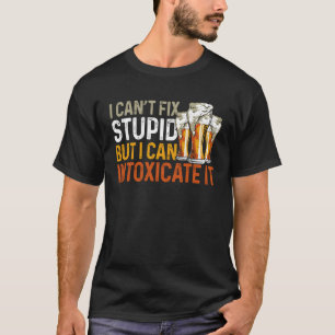 T-shirt Barman Mixologue Je ne peux pas réparer Bête Mais 