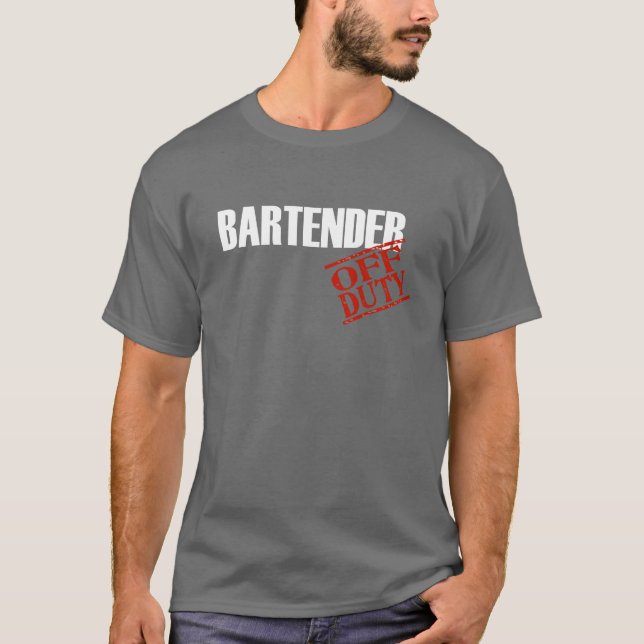 T-shirt Barman qui n'est pas de service (Devant)