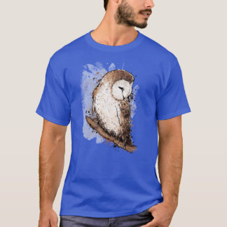 T-shirt Barn Owl Autumn Ink retro retro