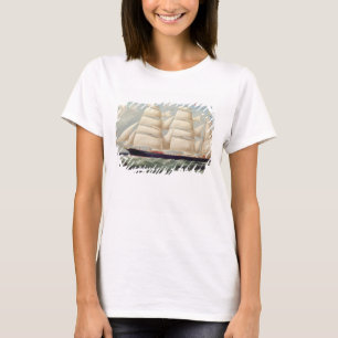 T-shirt Barque Clipper 'Clendovey' (huile sur toile)