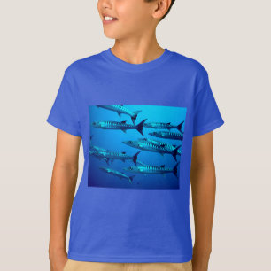 T-shirt barracuda plongée mer profonde océan eau tropicale