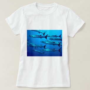 T-shirt barracuda plongée mer profonde océan eau tropicale