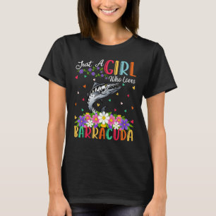 T-shirt Barracuda Poisson Juste Une Fille Qui Aime Barracu