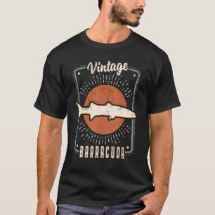 T-shirt Barracuda Poisson Vintage Retro classique amour an