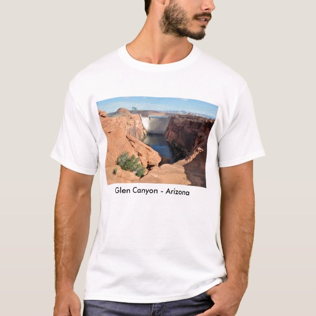 T-shirt Barrage de canyon de gorge (Devant)