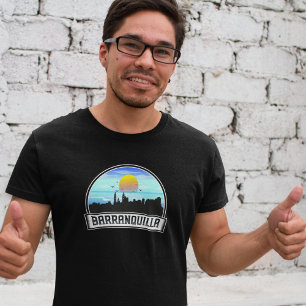 T-shirt Barranquilla Colombie Skyline Panorama