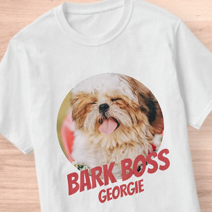 T-shirt Barre Boss Animal Chien Photo Cool moderne Simple