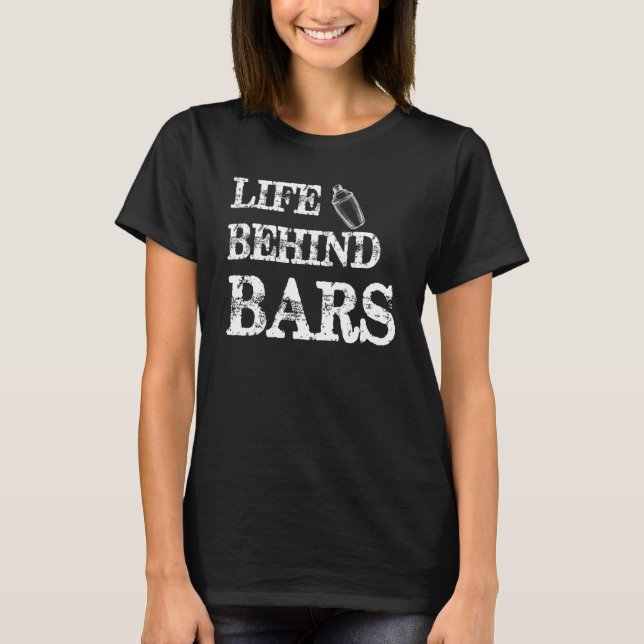 T-shirt Barre Citation Bartender Drôle Bartending Hommes F (Devant)
