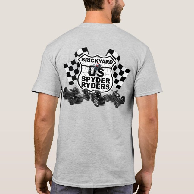 T-shirt Barre de briques - Logo des drapeaux de finition (Dos)
