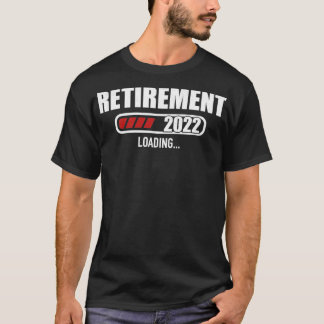 T-shirt Barre de chargement Retraite 2022