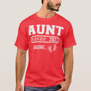 T-shirt Barre de chargement Tante 2023 pour nouvelle tante