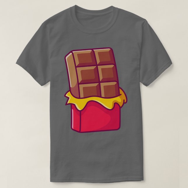 T-shirt Barre de chocolat (Design devant)