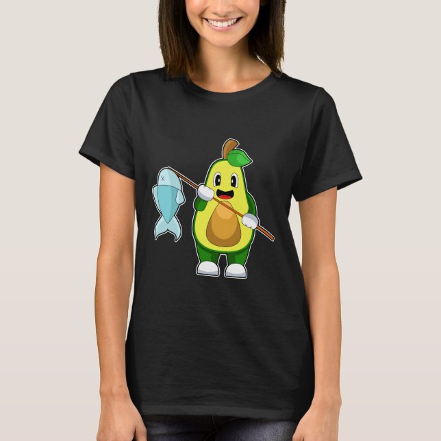 T-shirt Barre de pêche Fisher Avocado (Devant)