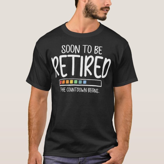 T-shirt Barre de progression du compte à rebours avant la  (Devant)