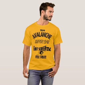 T-shirt Barre superbe Marquette - bleu d'avalanche sur la
