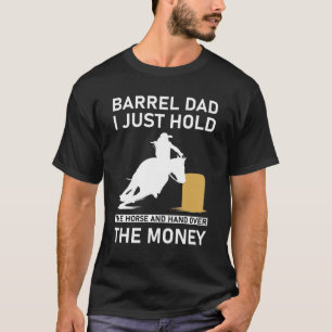 T-shirt Barrel Papa Je Tiens Le Cheval et la main