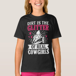 T-shirt Barrel Racer Dirt Est La Parties scintillant De V