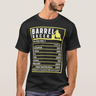 T-shirt Barrel Racer la valeur nutritive Rodeo Cowgirl Bar