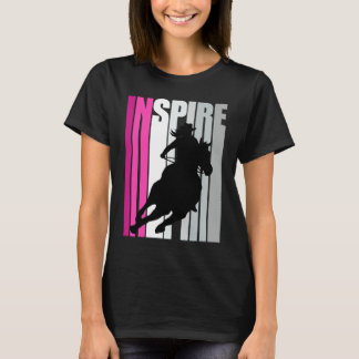 T-shirt Barrel Racing Inspirer Chapeau de Cowgirl Thème We