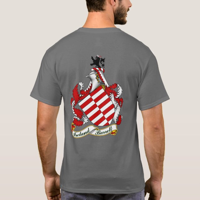 T-shirt Barrett Armoiries personnalisées (Dos)