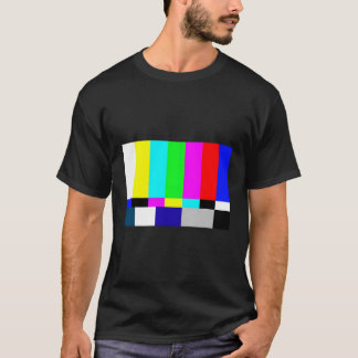 T-shirt Bars Couleurs De Télévision Hors Air
