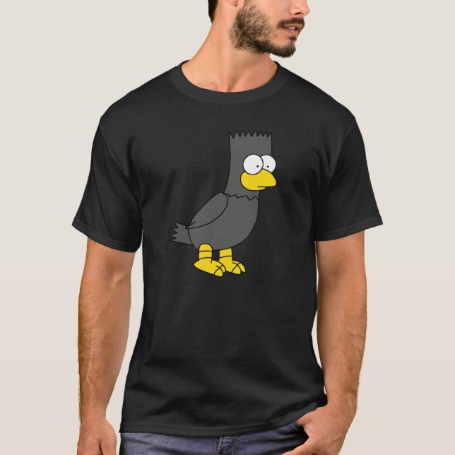 T-shirt Bart comme Edgar Allen Poe Raven Plus Halloween7 (Devant)