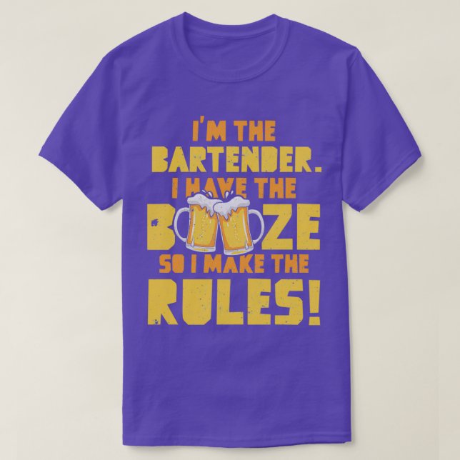 T-shirt Bartender Funny 20 (Design devant)