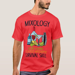 T-shirt Bartender Mixologist Cocktails Bar Boissons