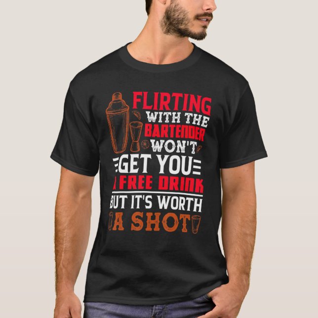 T-shirt Bartender Mixologue Bartending (Devant)