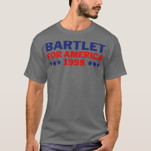 T-shirt Bartlet West Wing Pour L'Amérique 1998 3