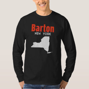 T-shirt Barton New York États-Unis État Amérique Voyage Ne