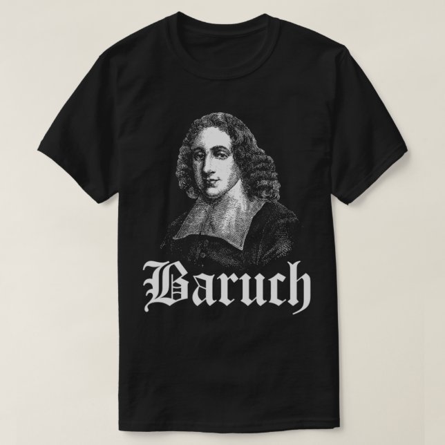 T-shirt Baruch Spinoza  Medieval Portrait  (Design devant)