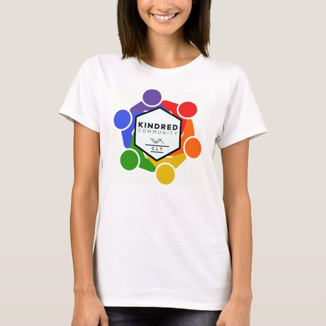 T-Shirt bas pour femmes "EMBRASSER TOUT" (Devant)
