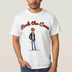 T-shirt Basculez la chemise de canne pour la conscience de