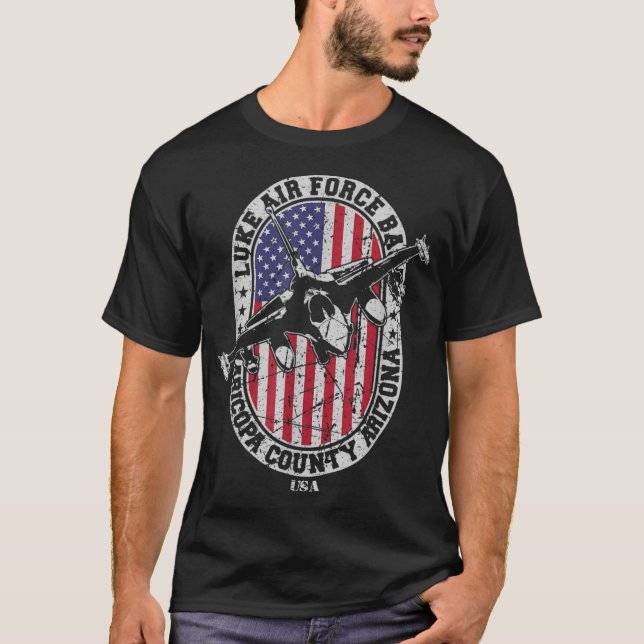 T-shirt Base aérienne Luke USAF F-16 Flagship 56th Fighte (Devant)