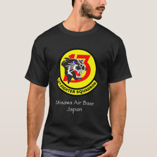 T-shirt Base Aérienne Misawa 13E Escadron D'Avion De Comba