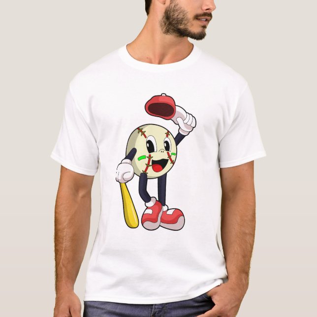T-shirt Base-ball avec base-ball (Devant)
