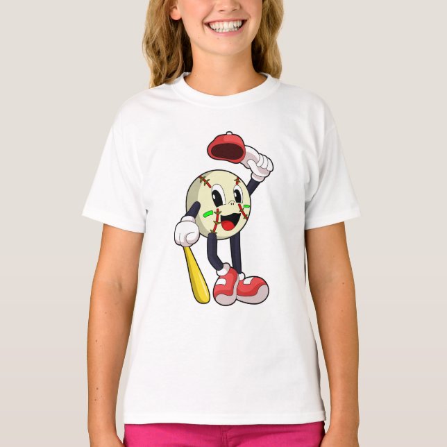 T-shirt Base-ball avec base-ball (Devant)