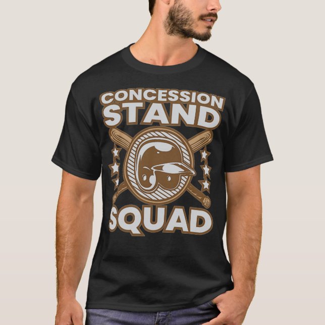 T-shirt Base-ball Concession Stand Squad animals - (Devant)