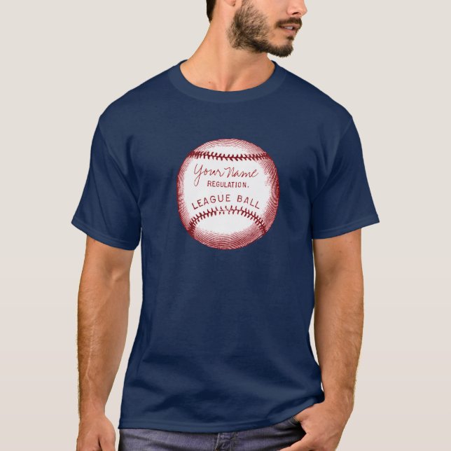 T-shirt Base-ball personnalisé par cru (Devant)