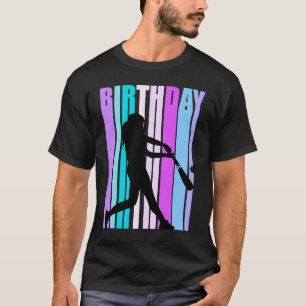 T-shirt Base colorée pour femmes de baseball Pastel Pink