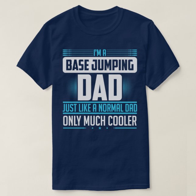 T-shirt Base jumping papa dad object jumping (Design devant)