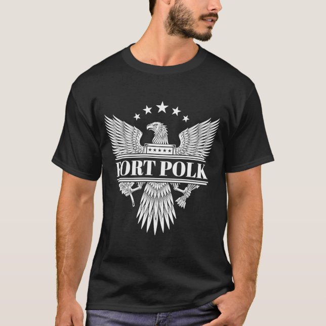 T-shirt Base militaire de Fort Polk (Devant)