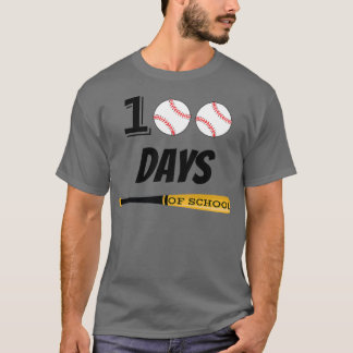 T-shirt Baseball 100 jours d'école