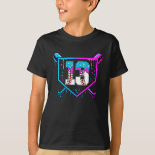 T-shirt Baseball 13e anniversaire Ice Cream Drip 13 ans