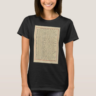 T-shirt Baseball Abc 1885  Vintage Book Illustration Serie