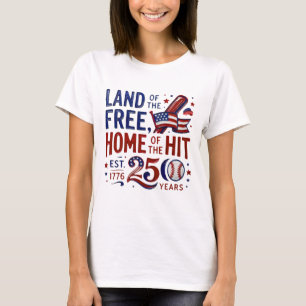 T-Shirt Baseball America 250   4 juillet 2026
