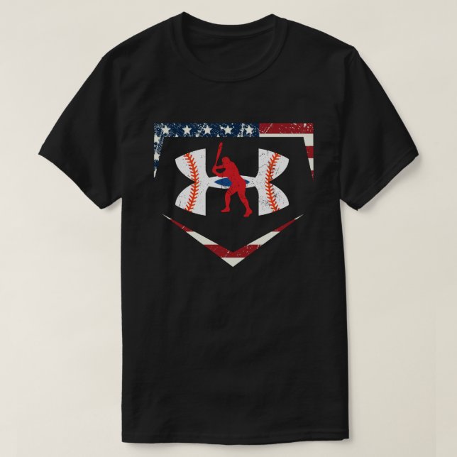 T-shirt Baseball Américain Sous Chemise Armor (Design devant)